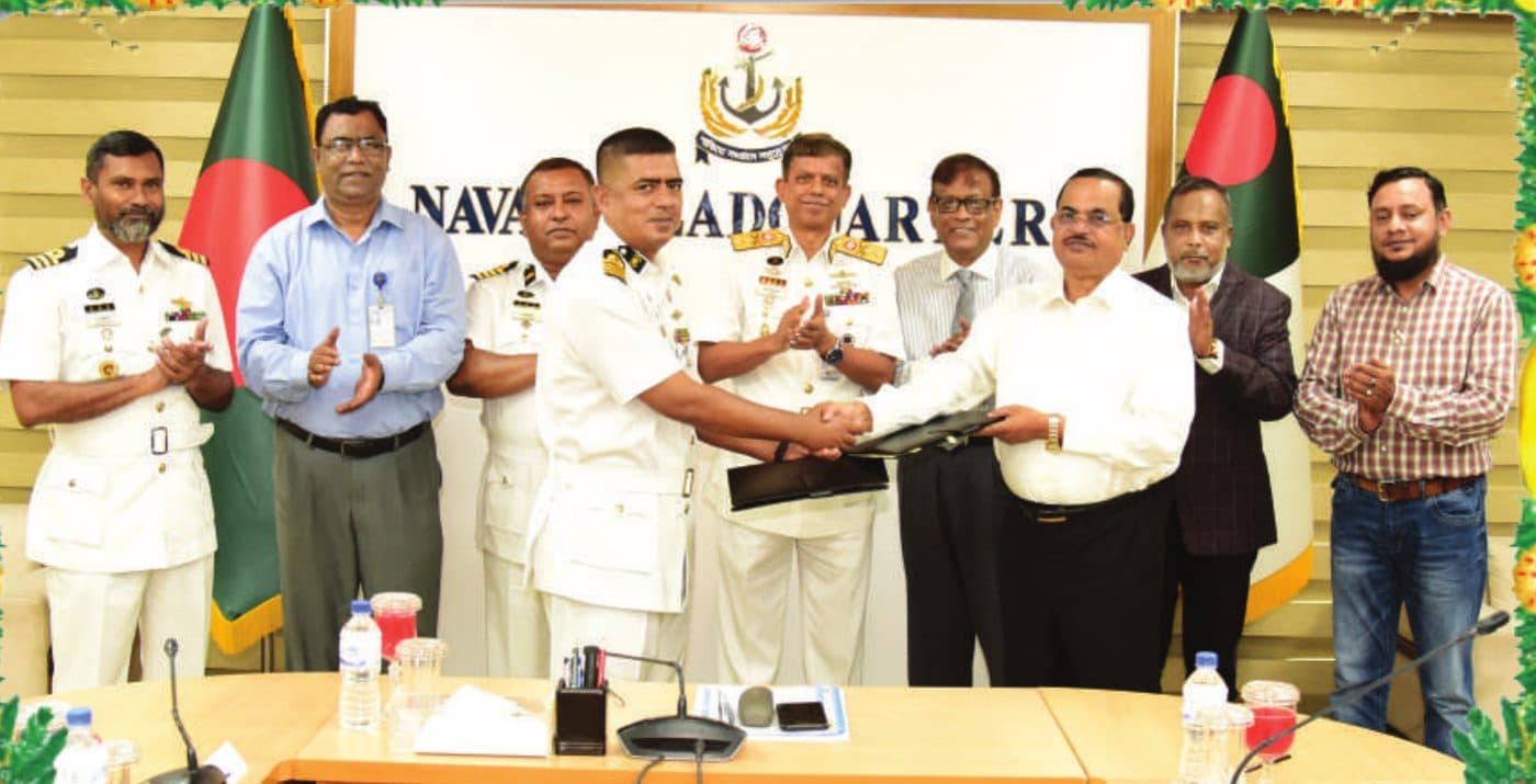 Agreement signing at Naval Headquarters