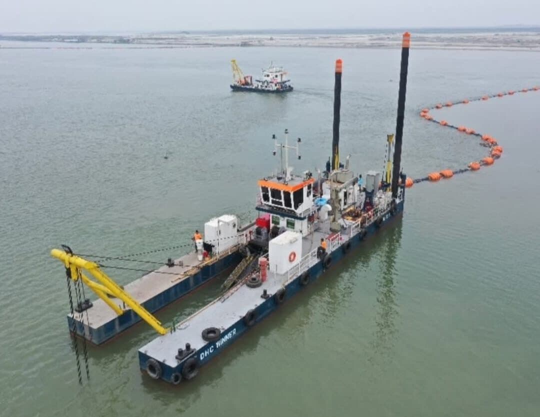 Dredging plant deployed at BNS Pekua